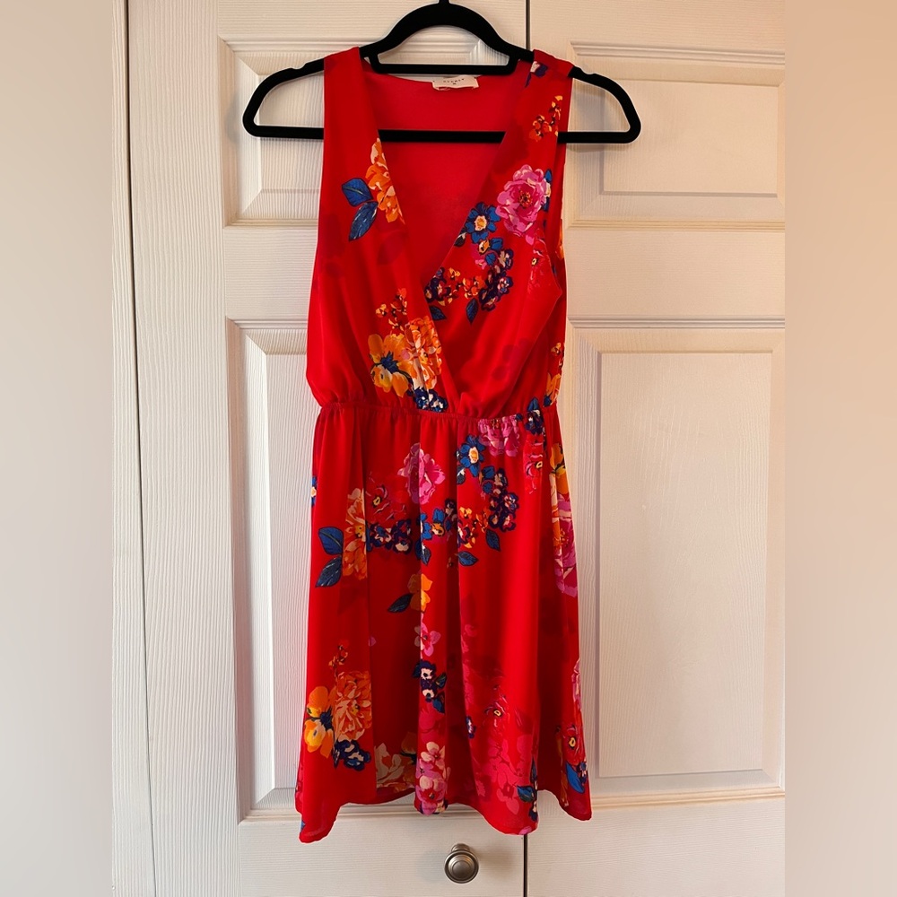 Everly Red Cocktail Dress